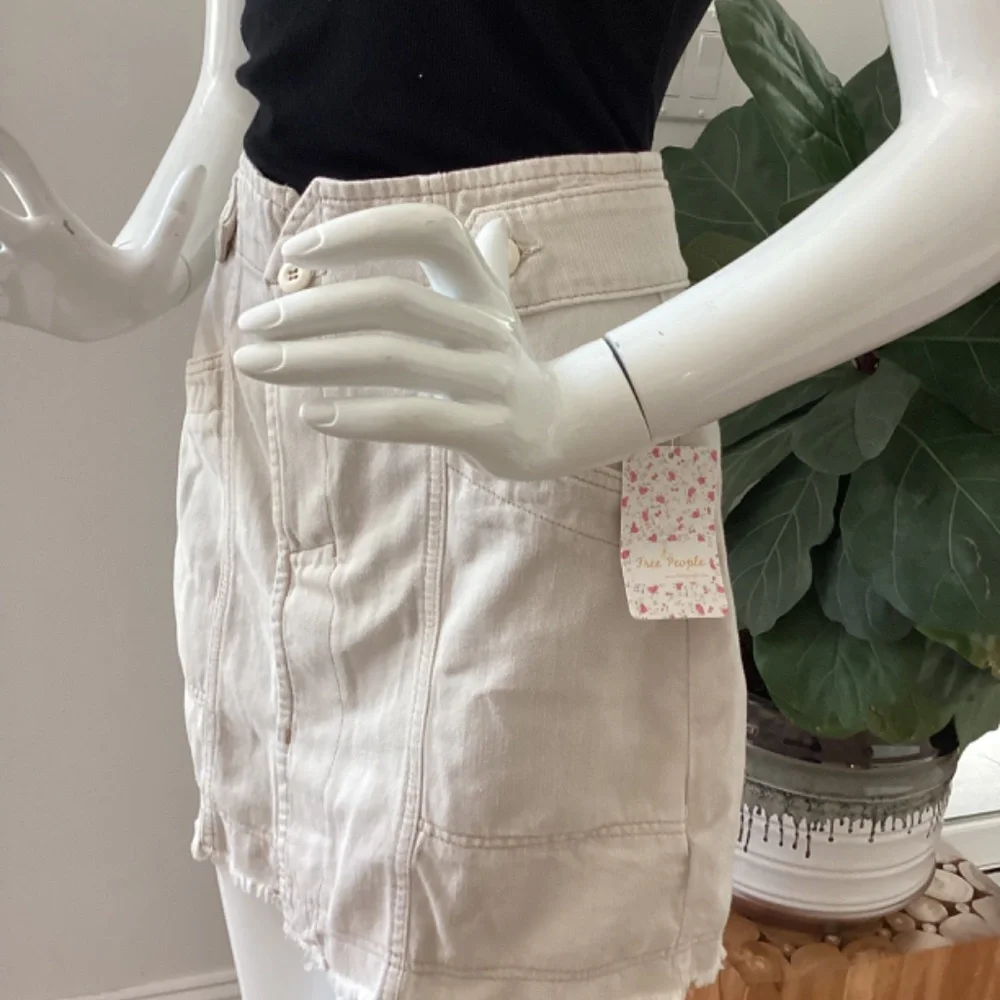 NWT FREE PEOPLE TAN SKIRT SZ 8